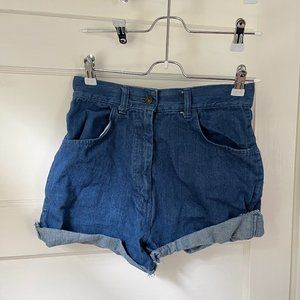 Vintage High Waisted Jean Shorts